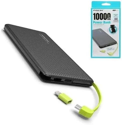 Carregador Portátil Pineng Power Bank 10.000mah,5000mah com adaptador iPhone,V8 - super shopping