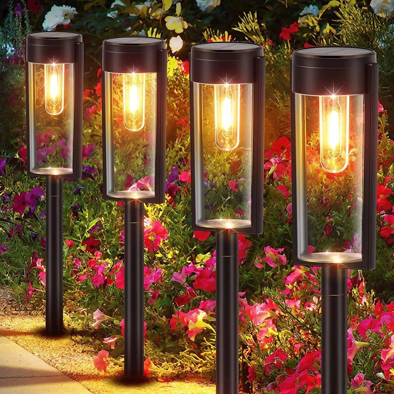 Lâmpada Solar Automática para Decoração de Jardins - super shopping