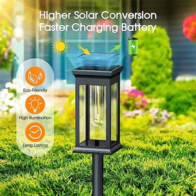 Lâmpada Solar Automática para Decoração de Jardins - super shopping